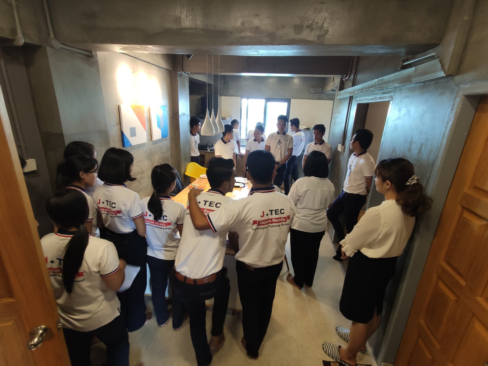 JRFの学生達との外食業実習